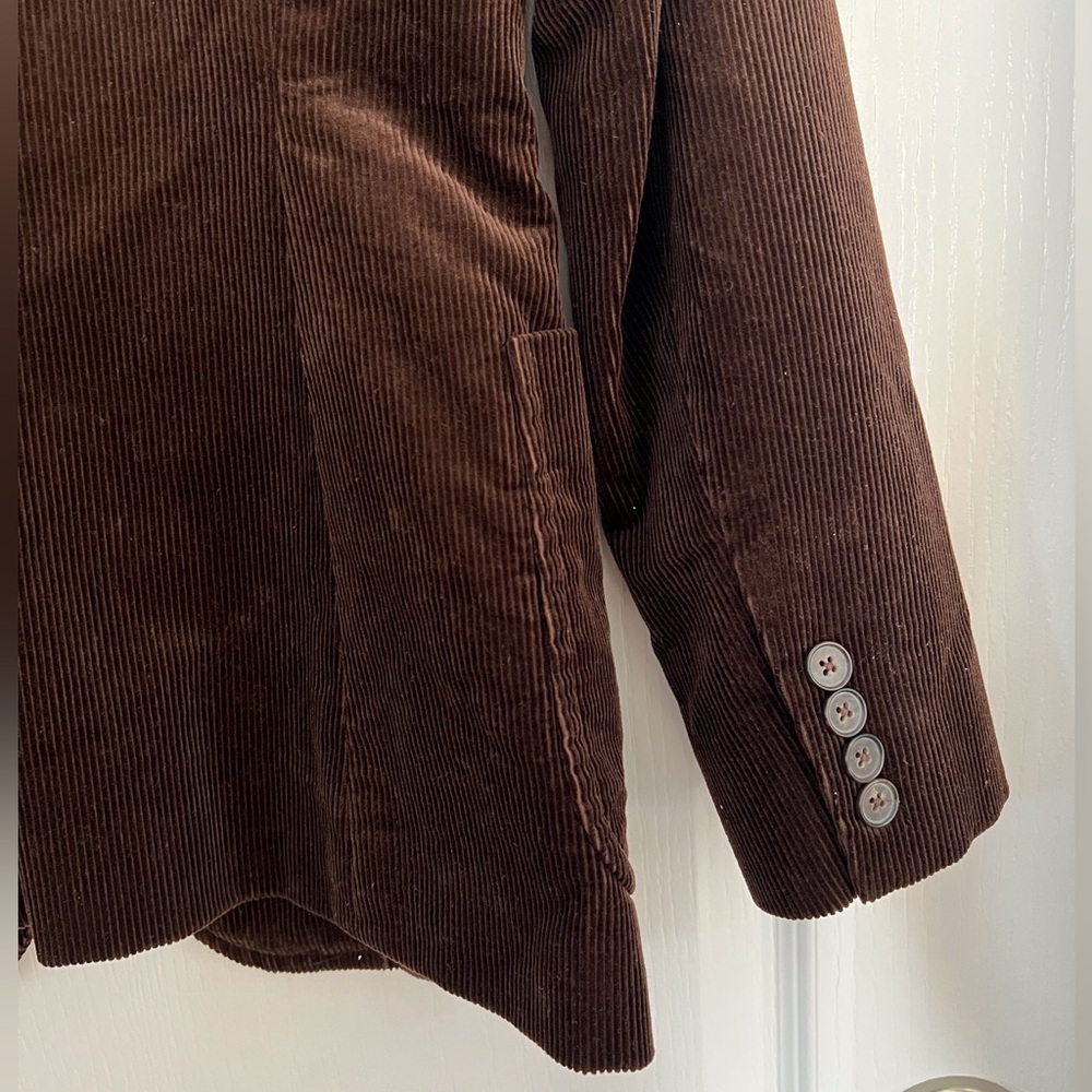 NWT POLO RALPH LAUREN CORDUROY BUTTON BLAZER JACKET DARK BEECH BROWN SIZE 6 - Picture 7 of 15